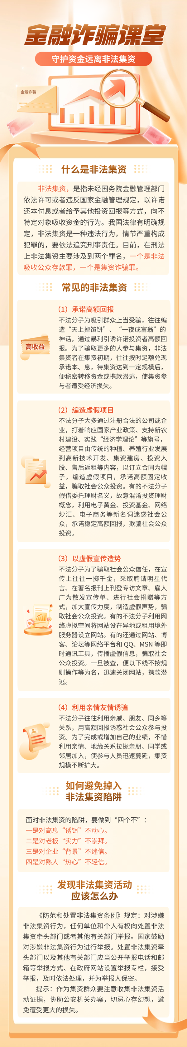 金融预防诈骗远离非法集资安全知识科普长图海报(1).png